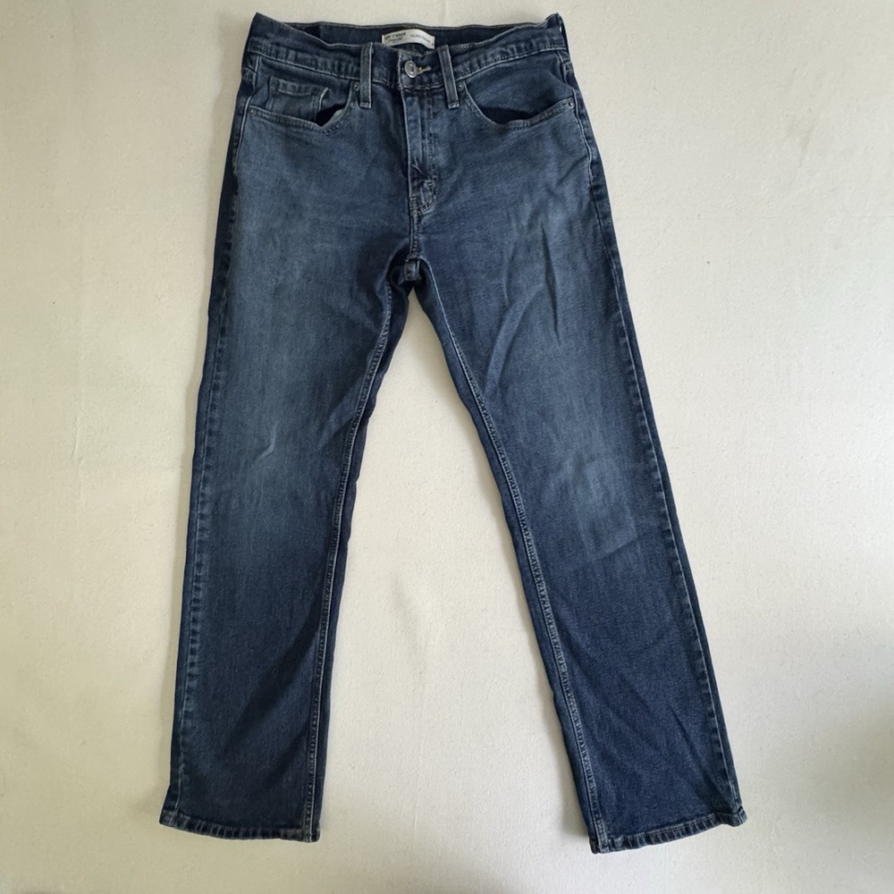 Levi's Men's 29X32 Signature Relaxed Fit Straight Leg Blue Denim 5-Pocket Jeans